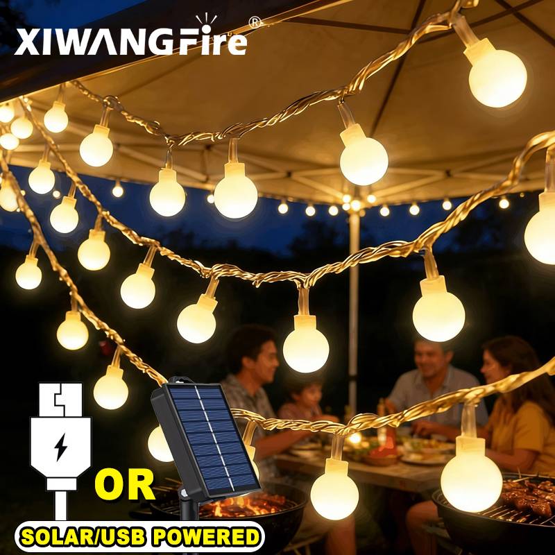 Lighting Decoration Ideas - Guirnalda de Luces Solares/USB/a Pilas de