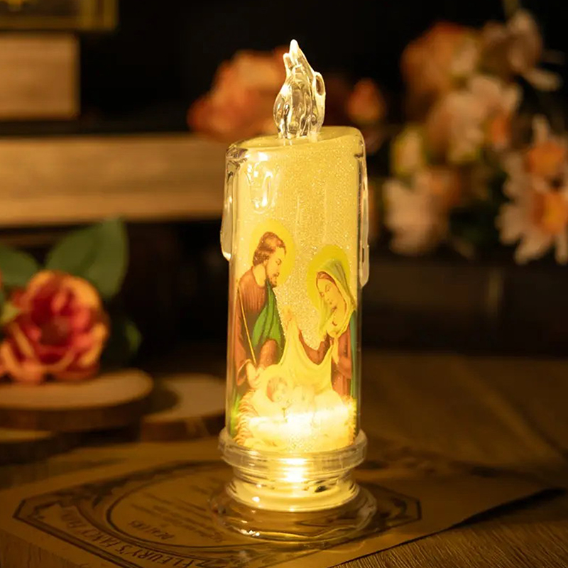 Lighting Decoration Ideas - Lámpara LED tipo vela de Jesús,