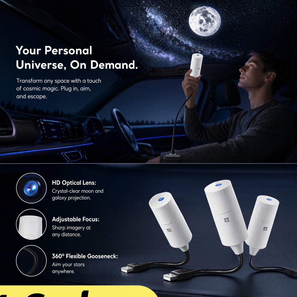 Lighting Decoration For Home - Mini proyector de estrellas Galaxy, luz