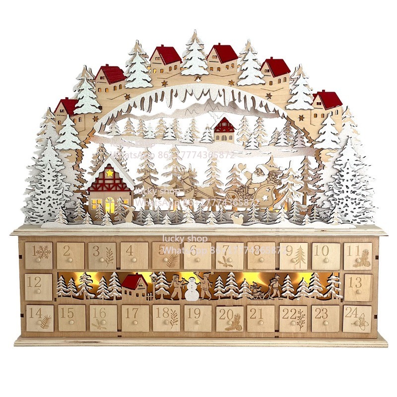 Lighting Decor Woodbridge - Navidad de madera bosque trineo puente