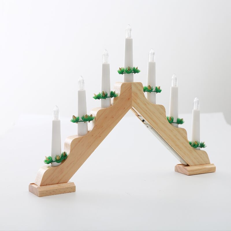 Vela de madera navideña, luz d - Lighting Decor Woodbridge reseña y precio
