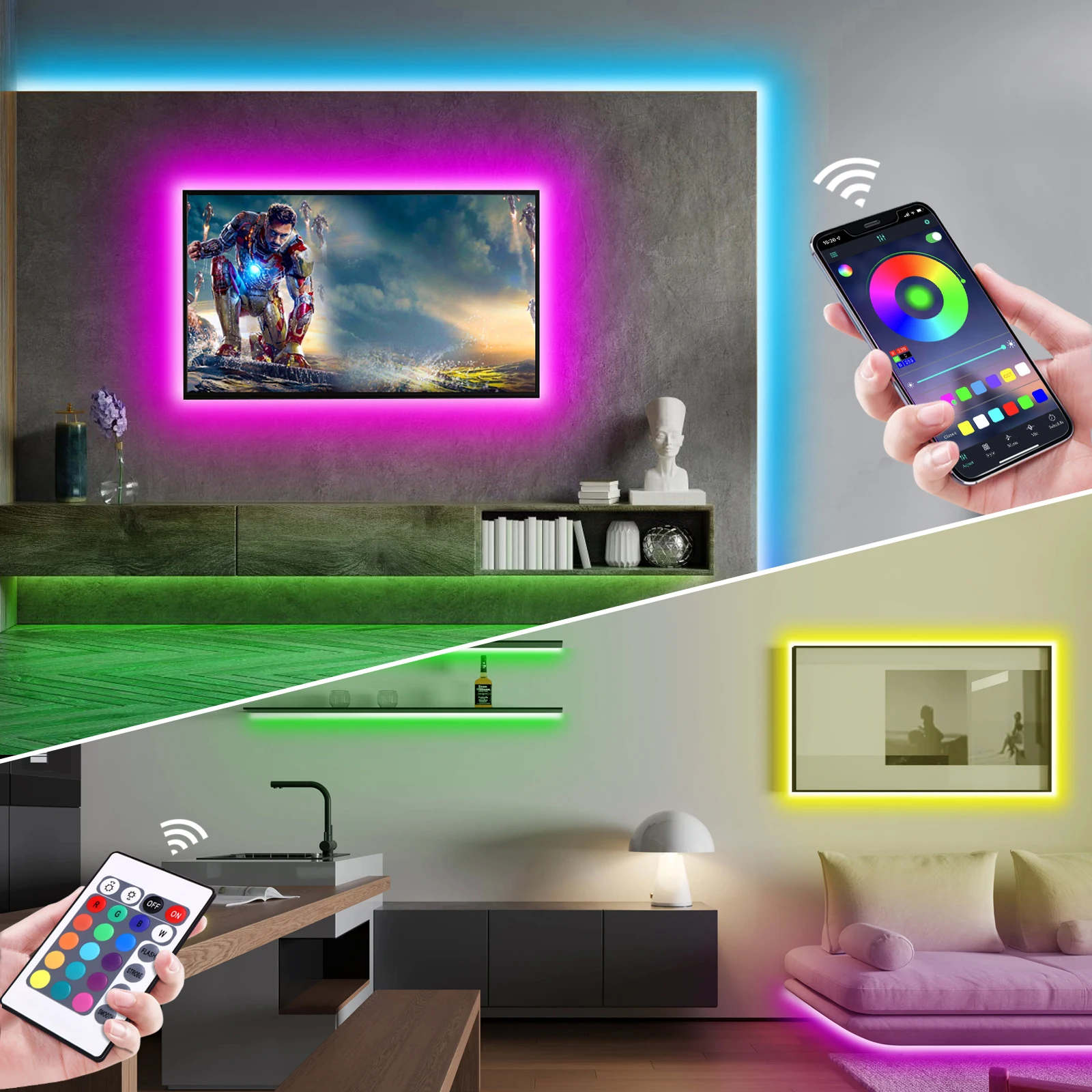 Tira de luces LED de neón RGB  - Lighting Decoration Ideas reseña y precio